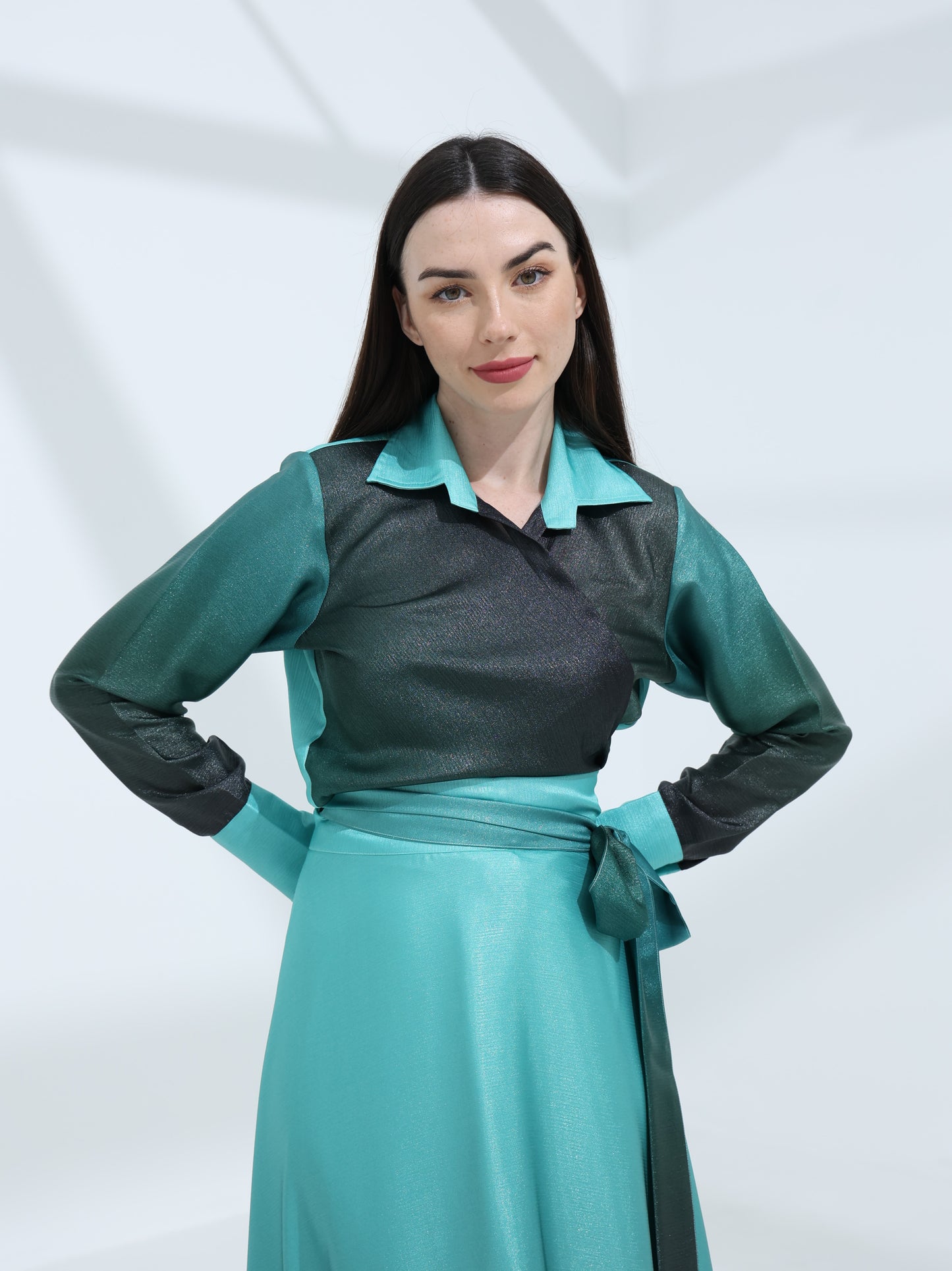 Silk ombré Skirt | تنورة الاومبري الحرير