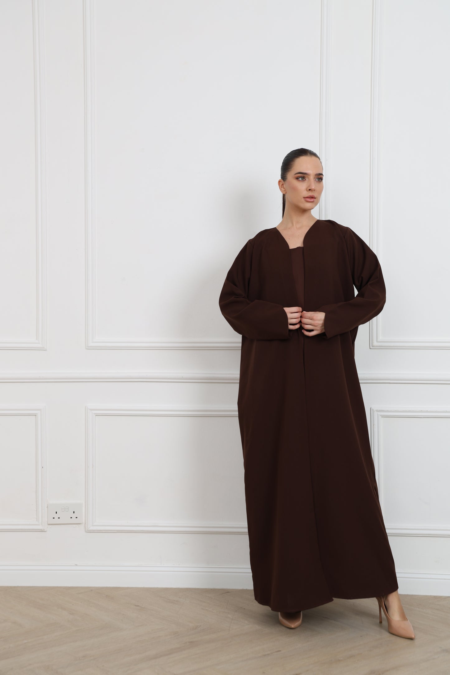 Linen Abaya set ( 3 pieces )