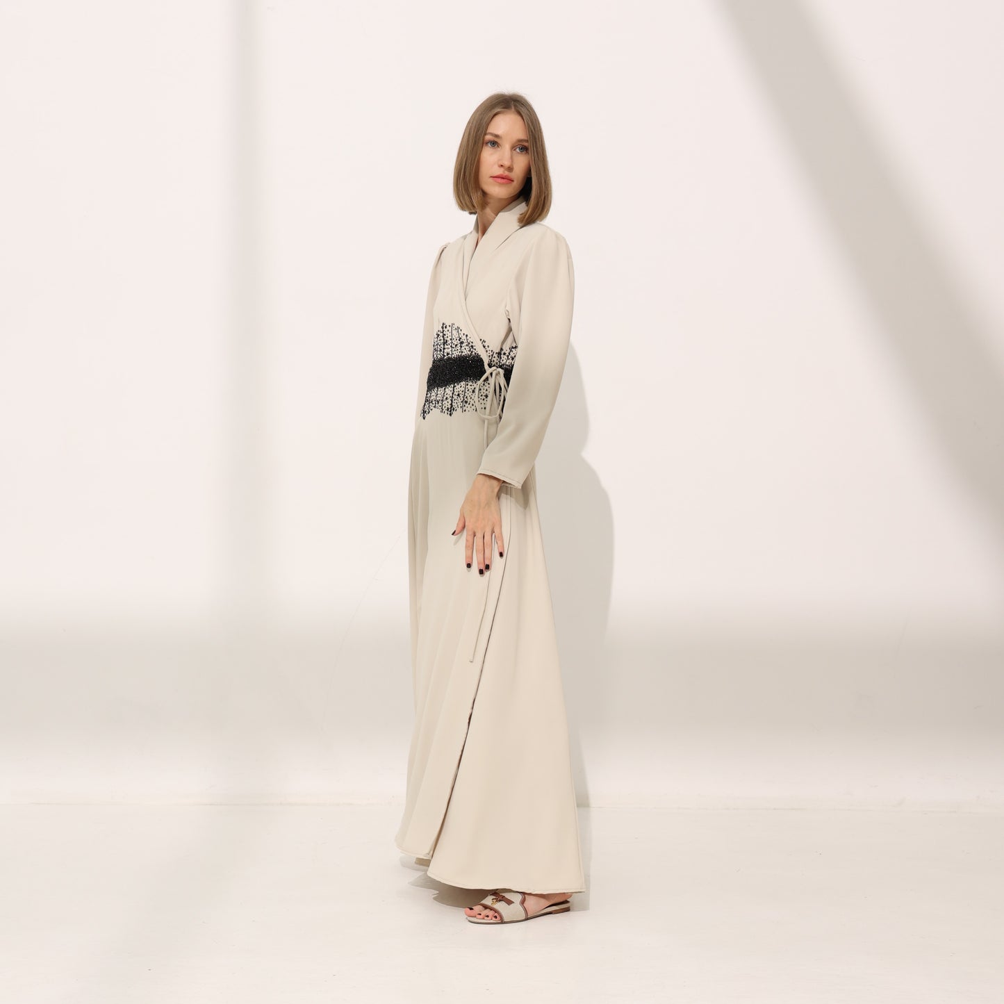 Stone Wrap Dress