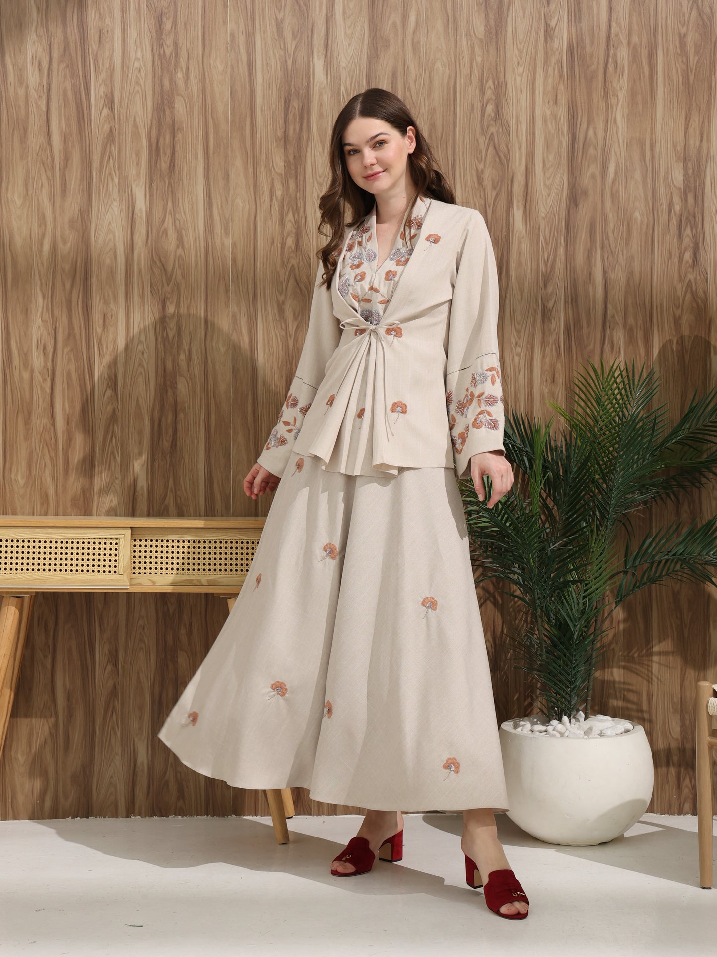 Kimono Set | طقم تنورة كيمونو