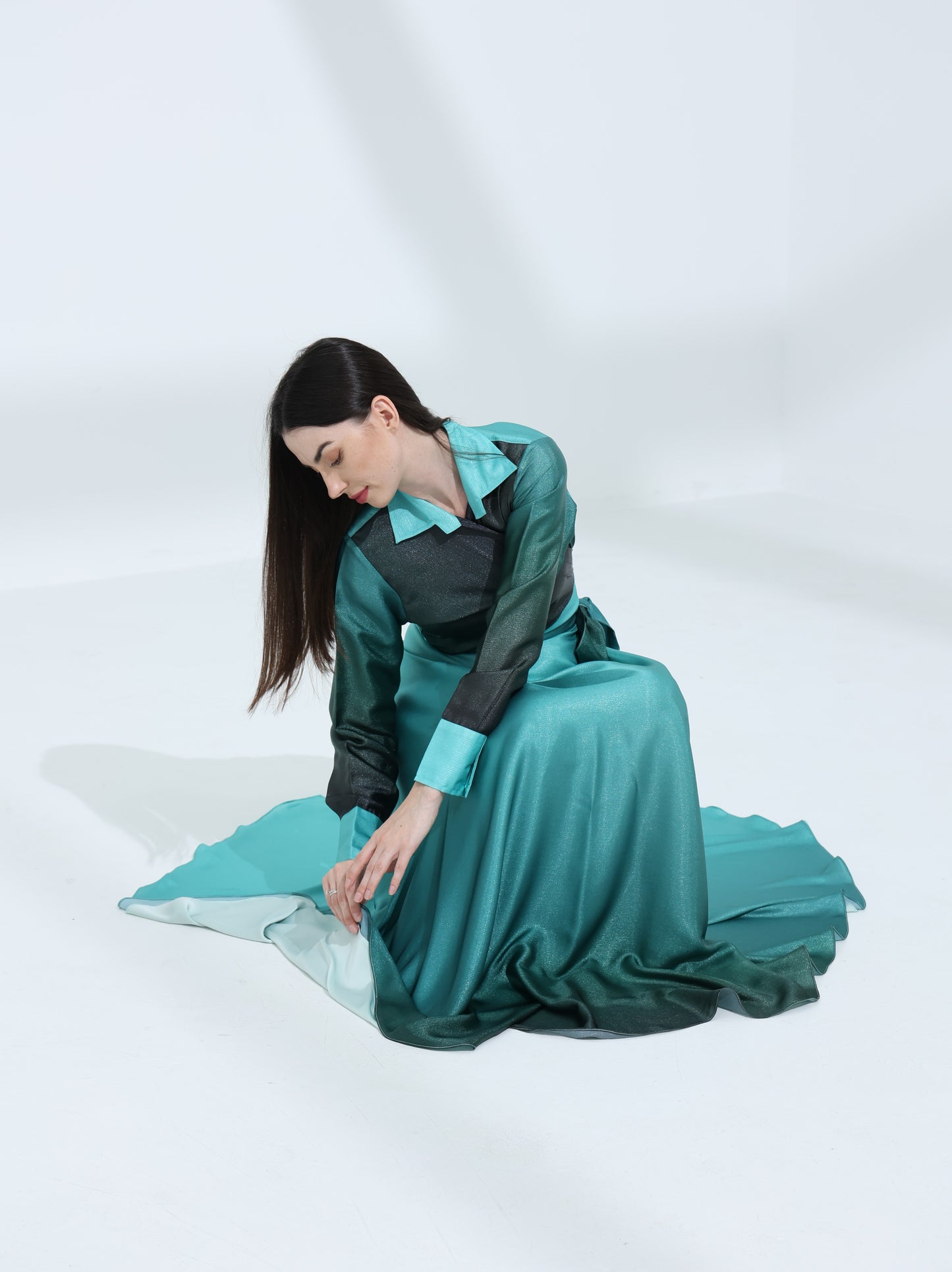 Silk ombré Skirt | تنورة الاومبري الحرير