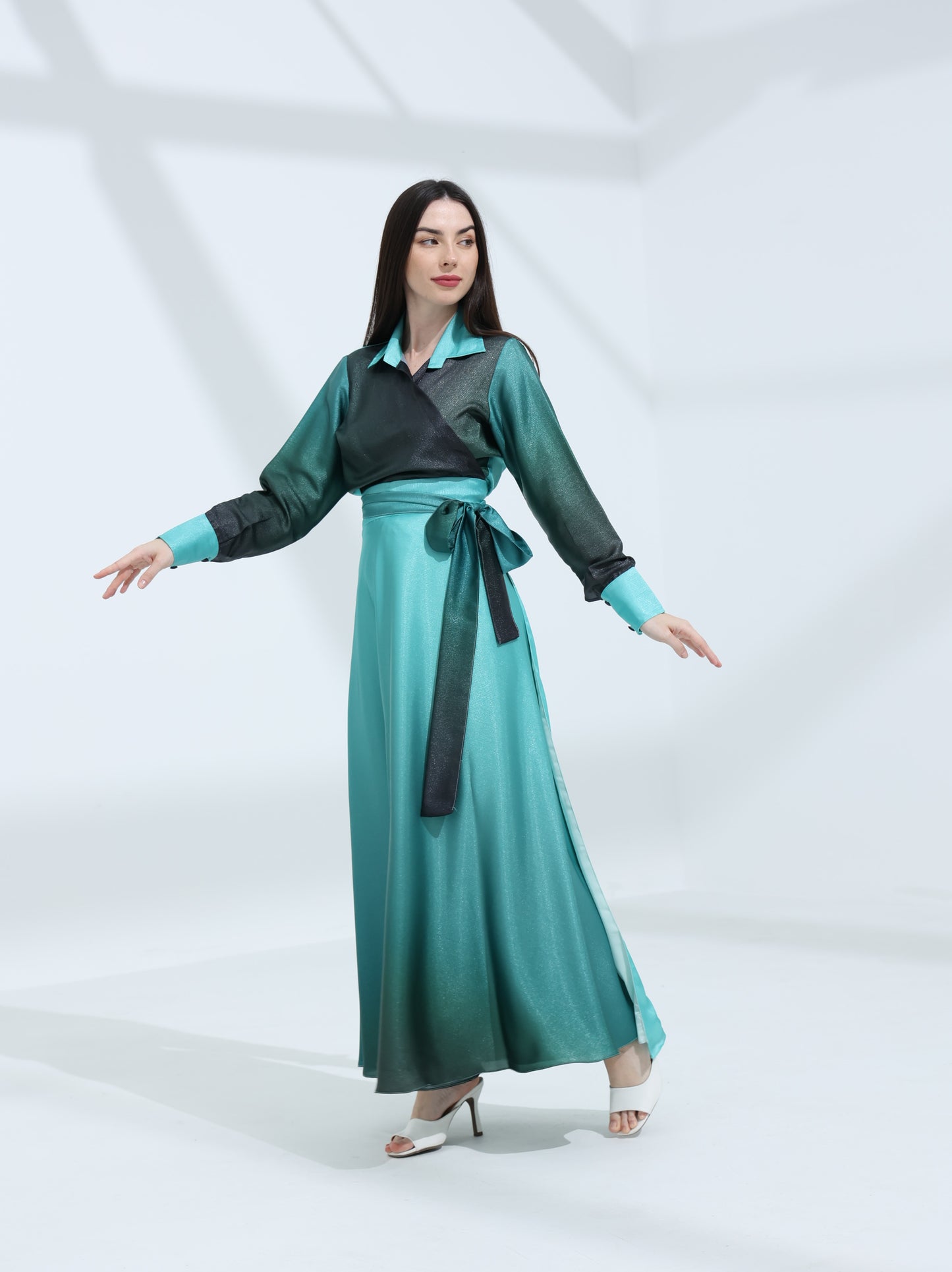 Silk ombré Skirt | تنورة الاومبري الحرير