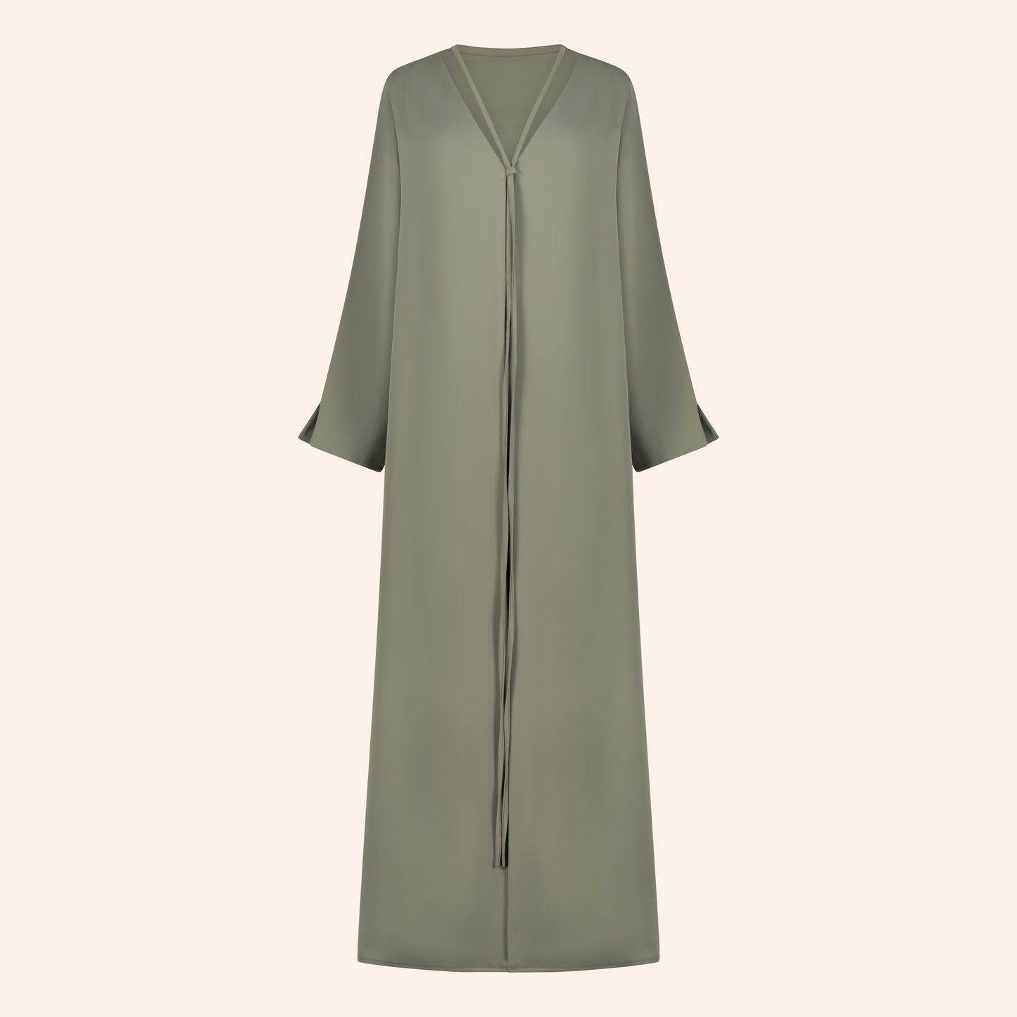 Mint green Flow Abaya | عباية فلو بالاخضر الفاتح