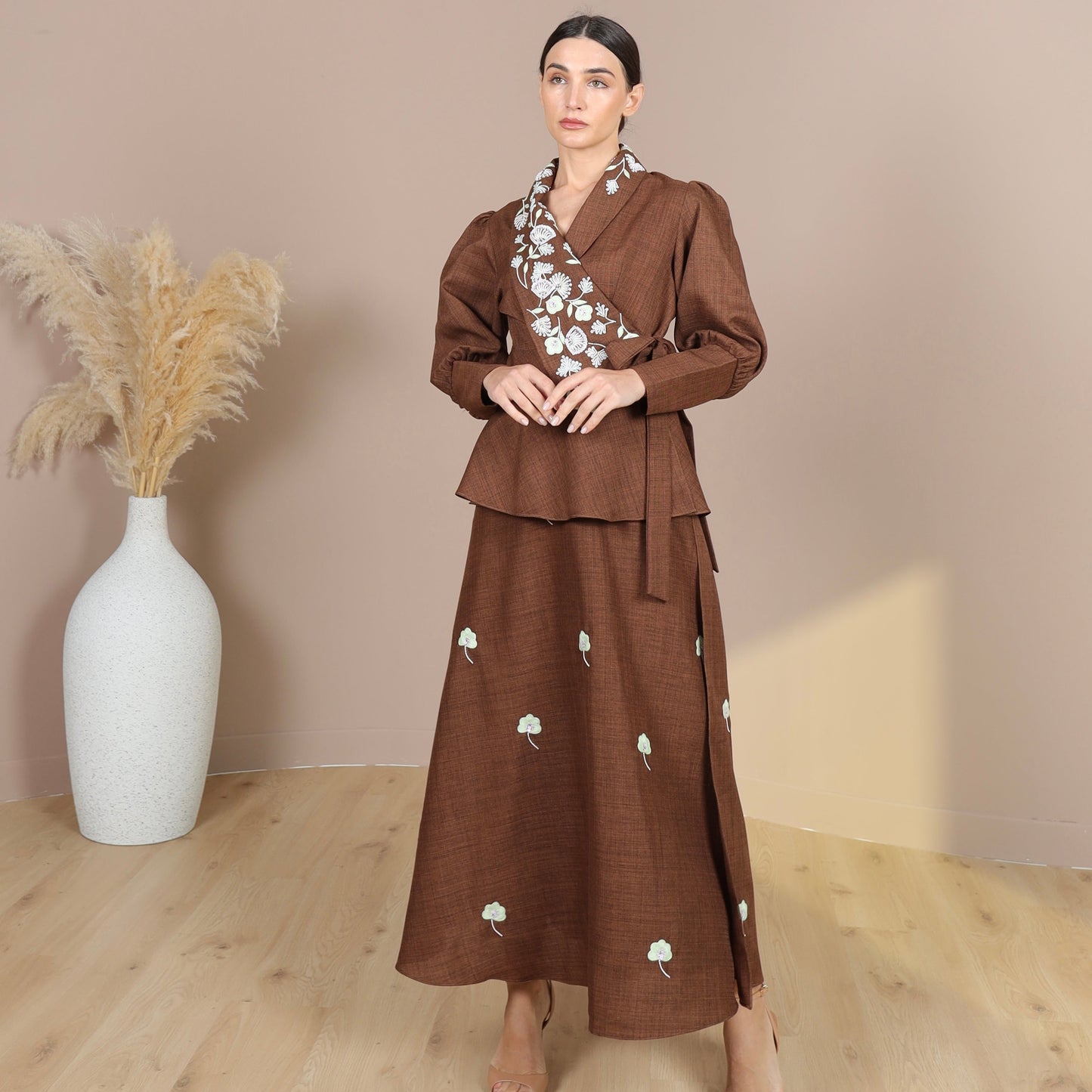 Liea Luxury Linen Skirt Set | طقم تنورة ليّا من اللينن الفاخر