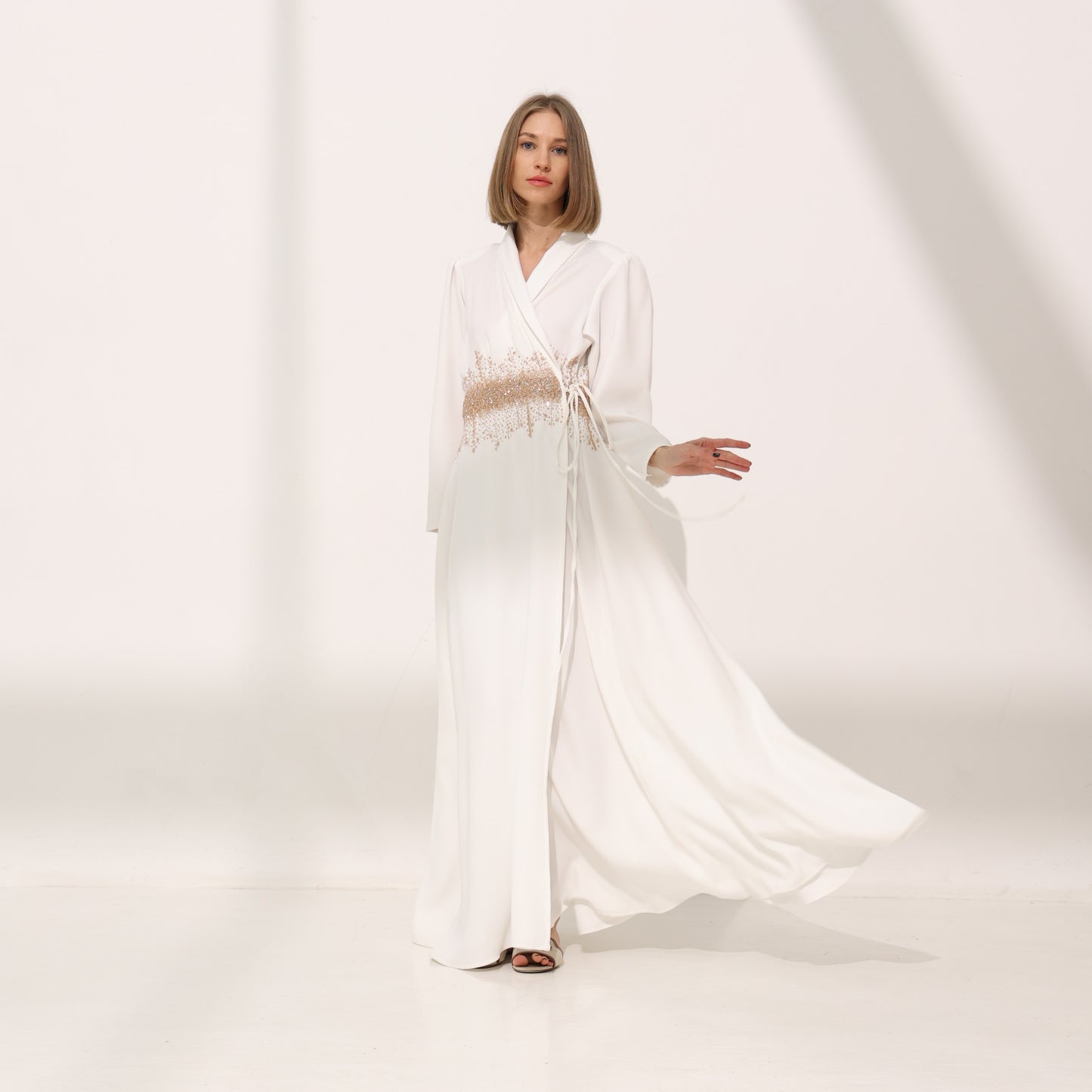Stone Wrap Dress