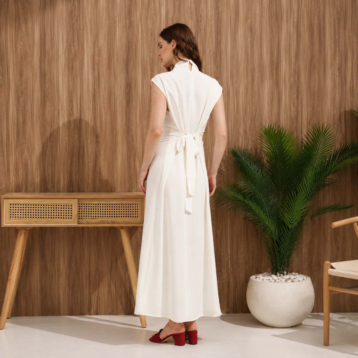 Curve Dress | Cream White