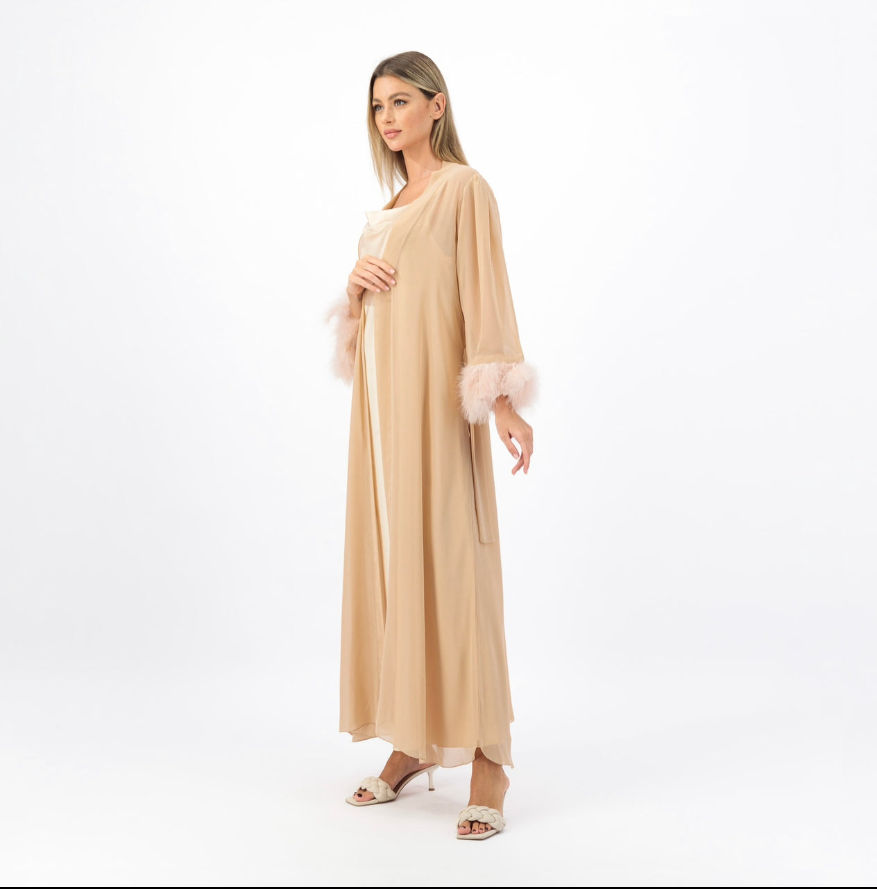 Feather nightwear - Beige