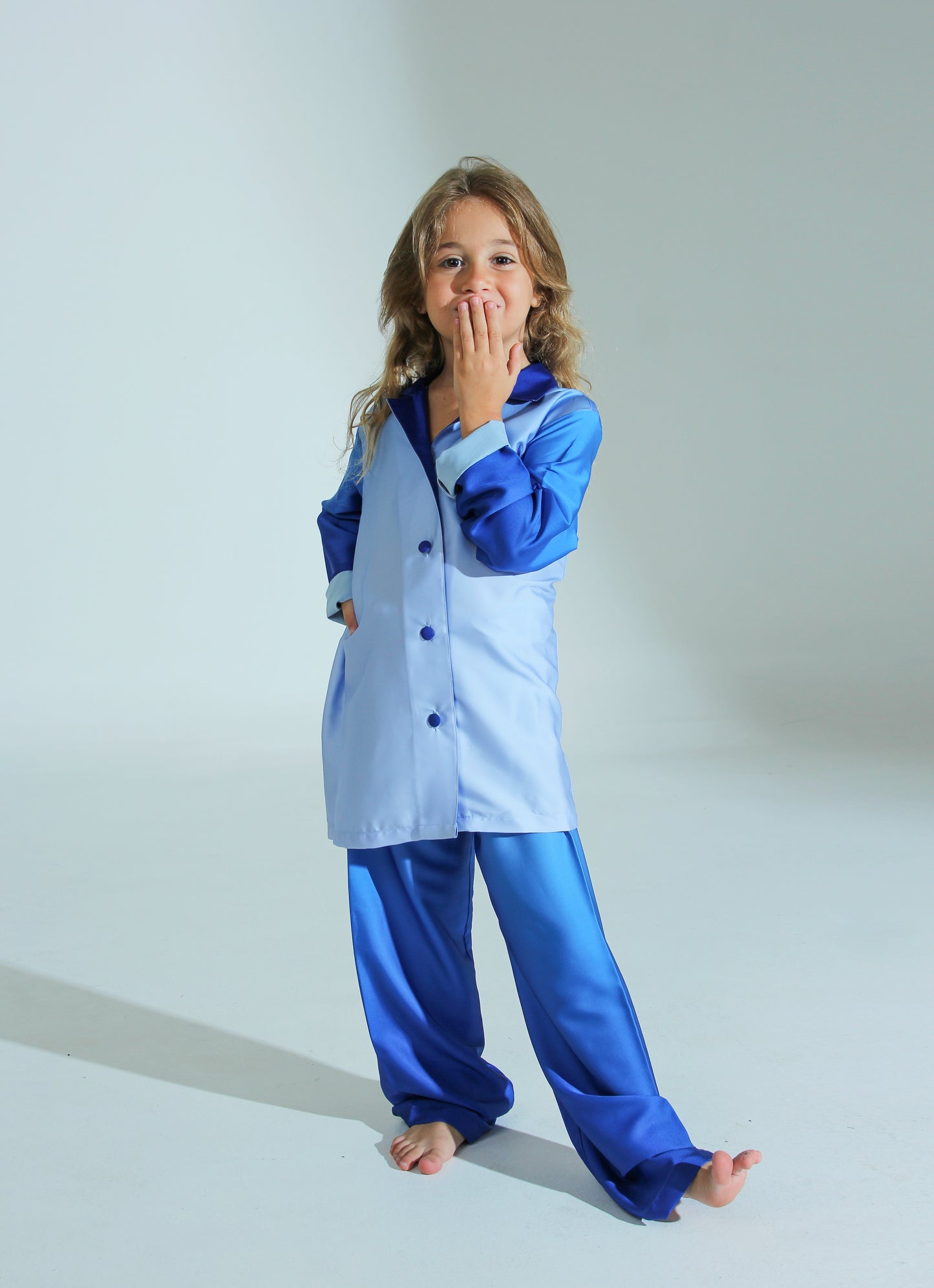 Ombré blue Pajama | بجامة اطفال بالاومبري الازرق