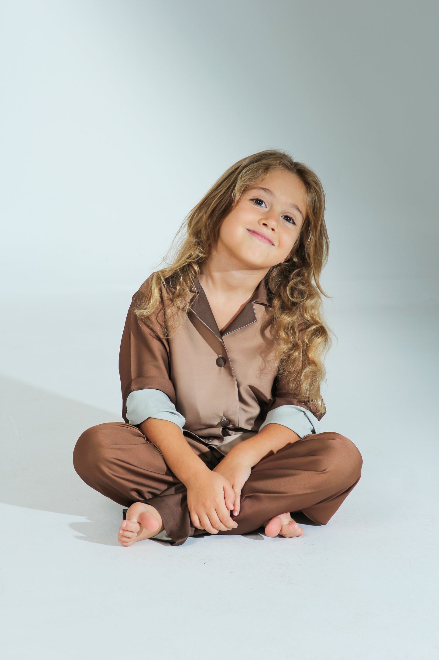 Kids Ombré Pajama | بجامة اطفال اومبري بني