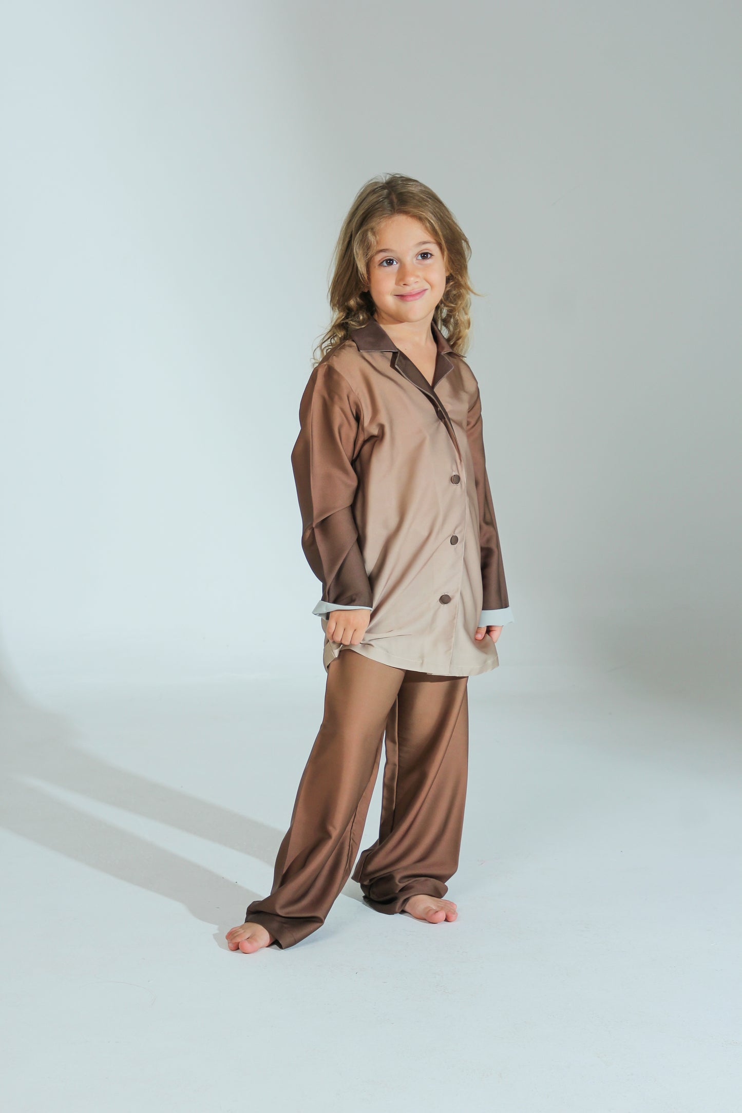 Kids Ombré Pajama | بجامة اطفال اومبري بني