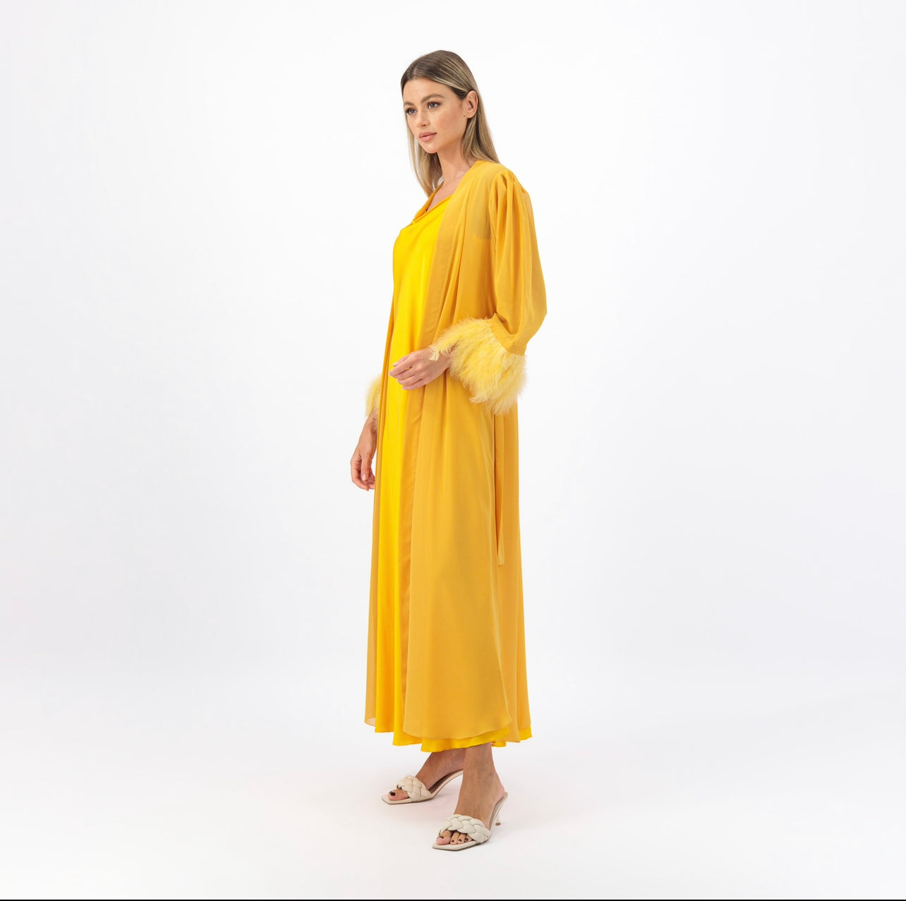 Feather nightwear - Yellow