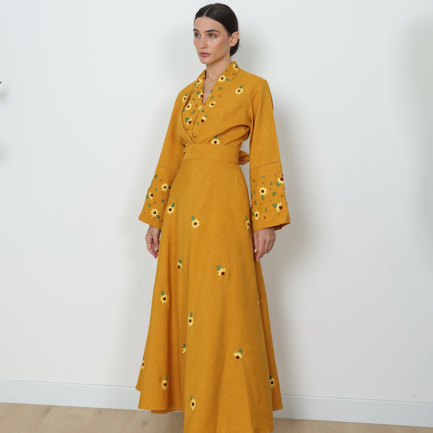 Kimono Linen Skirt Set |  طقم تنورة كيمونو من اللينن