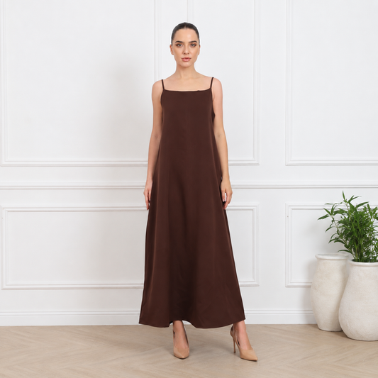 Classic dress | chocolate brown