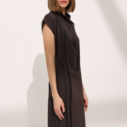 Curve dress | chocolate