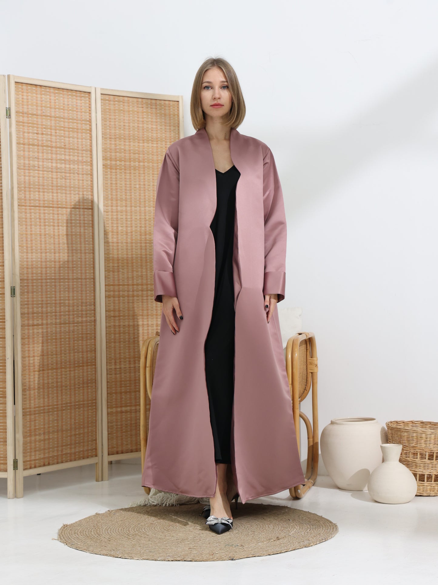 Waved Abaya | pink