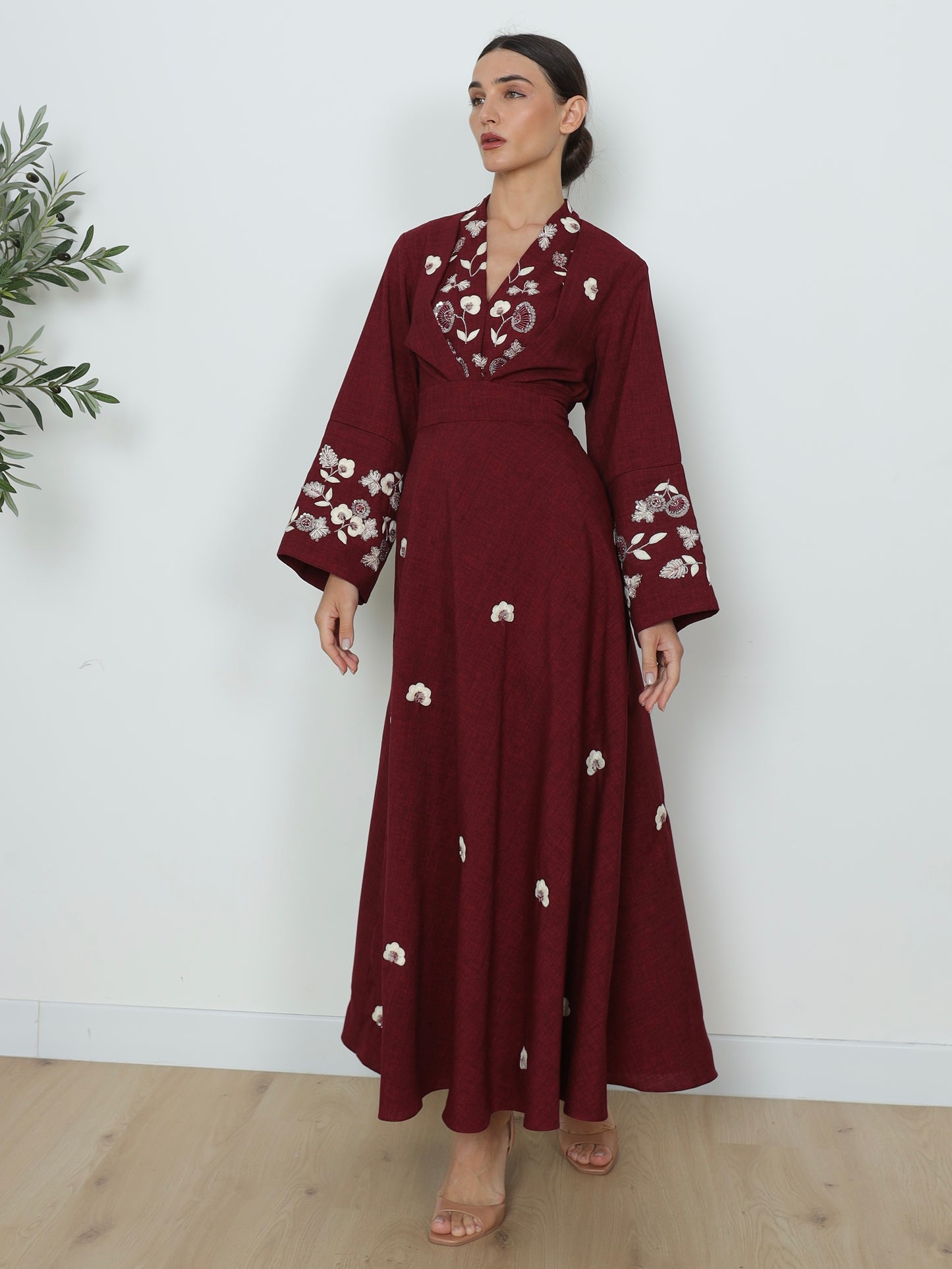 Kimono Linen Skirt Set | طقم تنورة كيمونو من اللينن