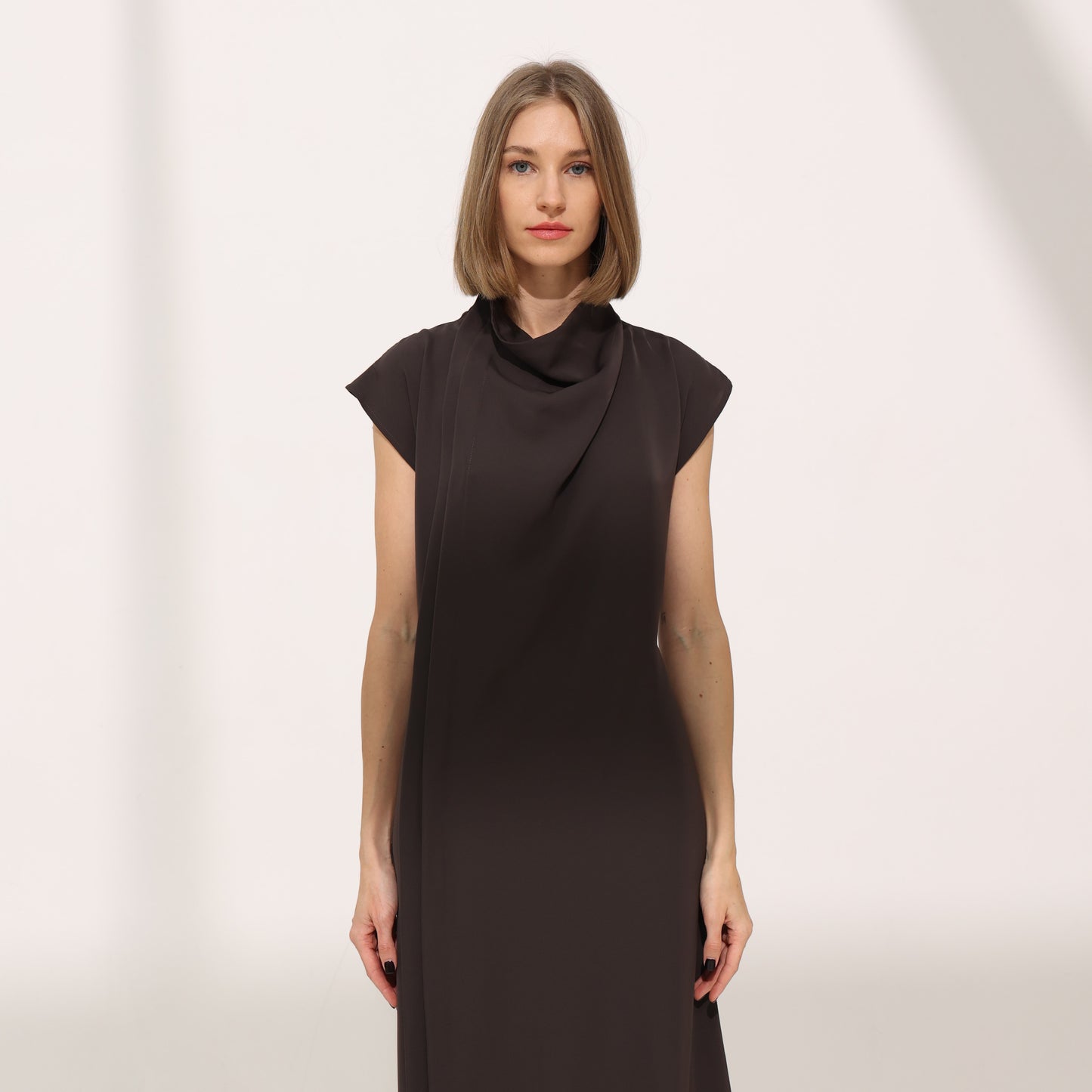 Curve dress | chocolate