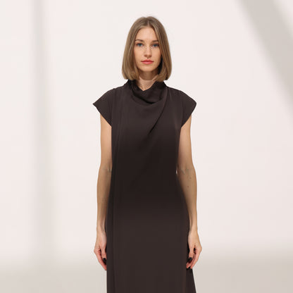 Curve dress | chocolate