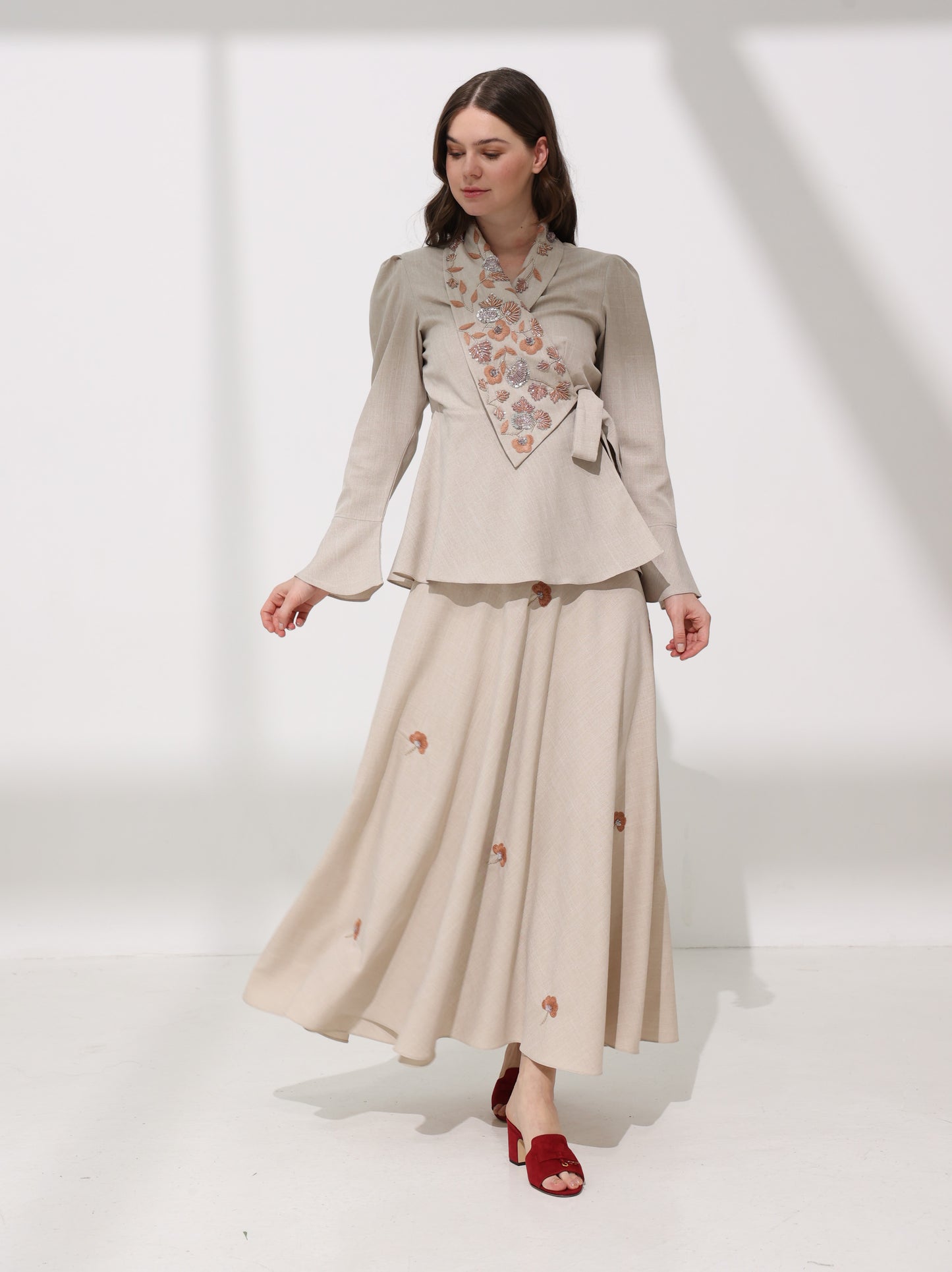 Liea Luxury Linen Skirt Set | طقم تنورة ليّا من اللينن