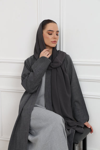 Linen Abaya Set ( 3 pieces )