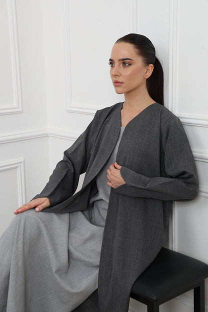Linen Abaya Set ( 3 pieces )