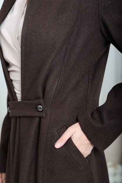 coat - Dark brown