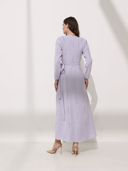 Lilac wrap dress