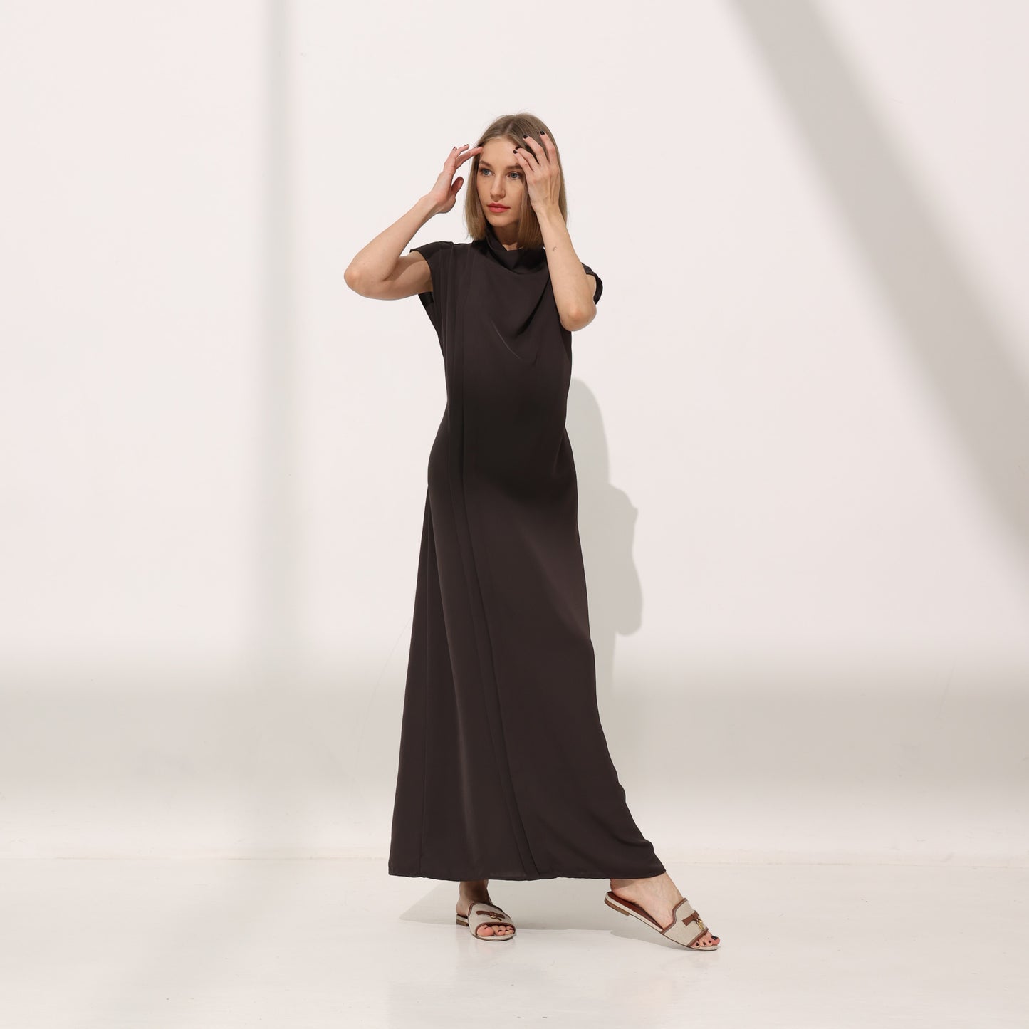 Curve dress | chocolate