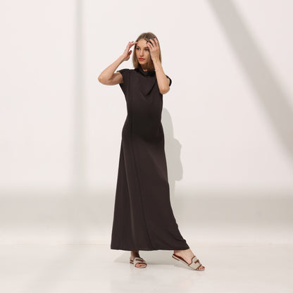 Curve dress | chocolate