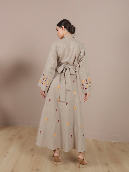 Kimono Linen Skirt Set | طقم تنورة كيمونو من اللينن