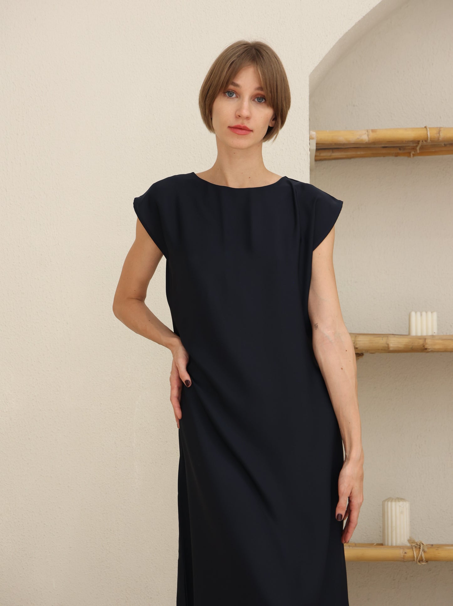 Ayla Dress | Navy Blue
