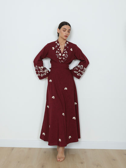 Kimono Linen Skirt Set | طقم تنورة كيمونو من اللينن
