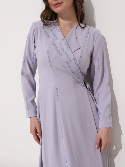 Lilac wrap dress