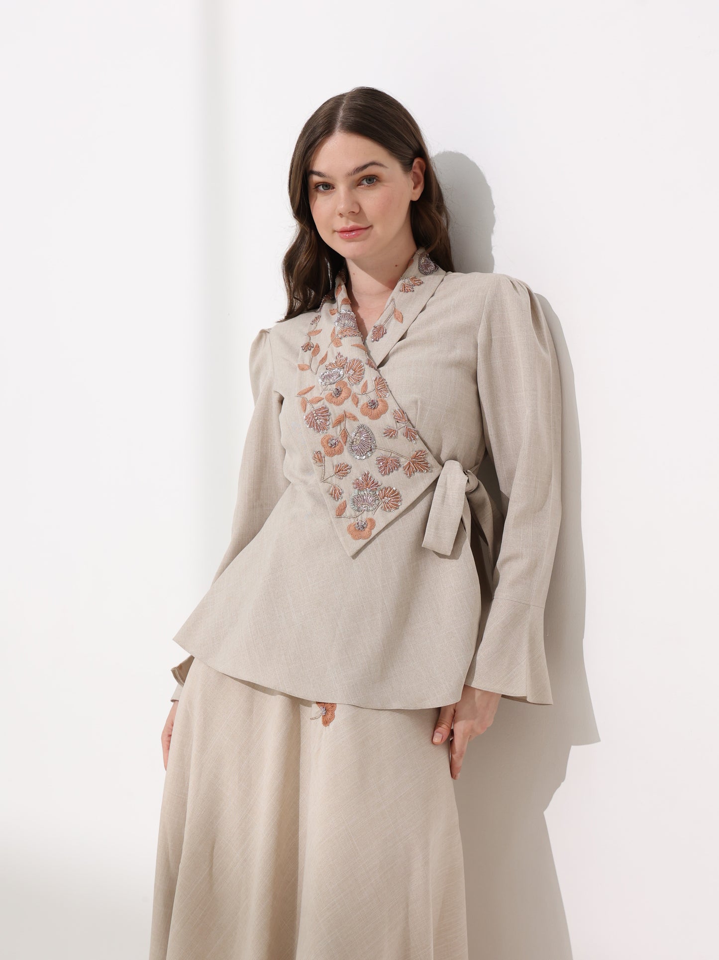Liea Luxury Linen Skirt Set | طقم تنورة ليّا من اللينن