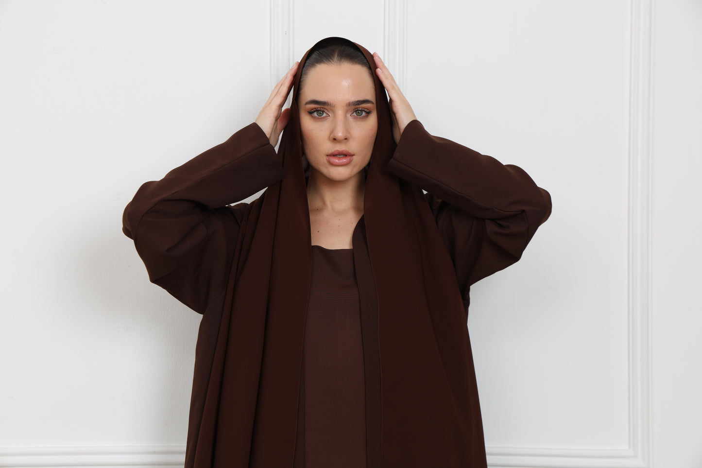 Linen Abaya set ( 3 pieces )