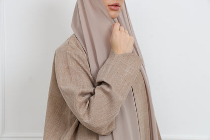 Linen Abaya Set ( 3 pieces )