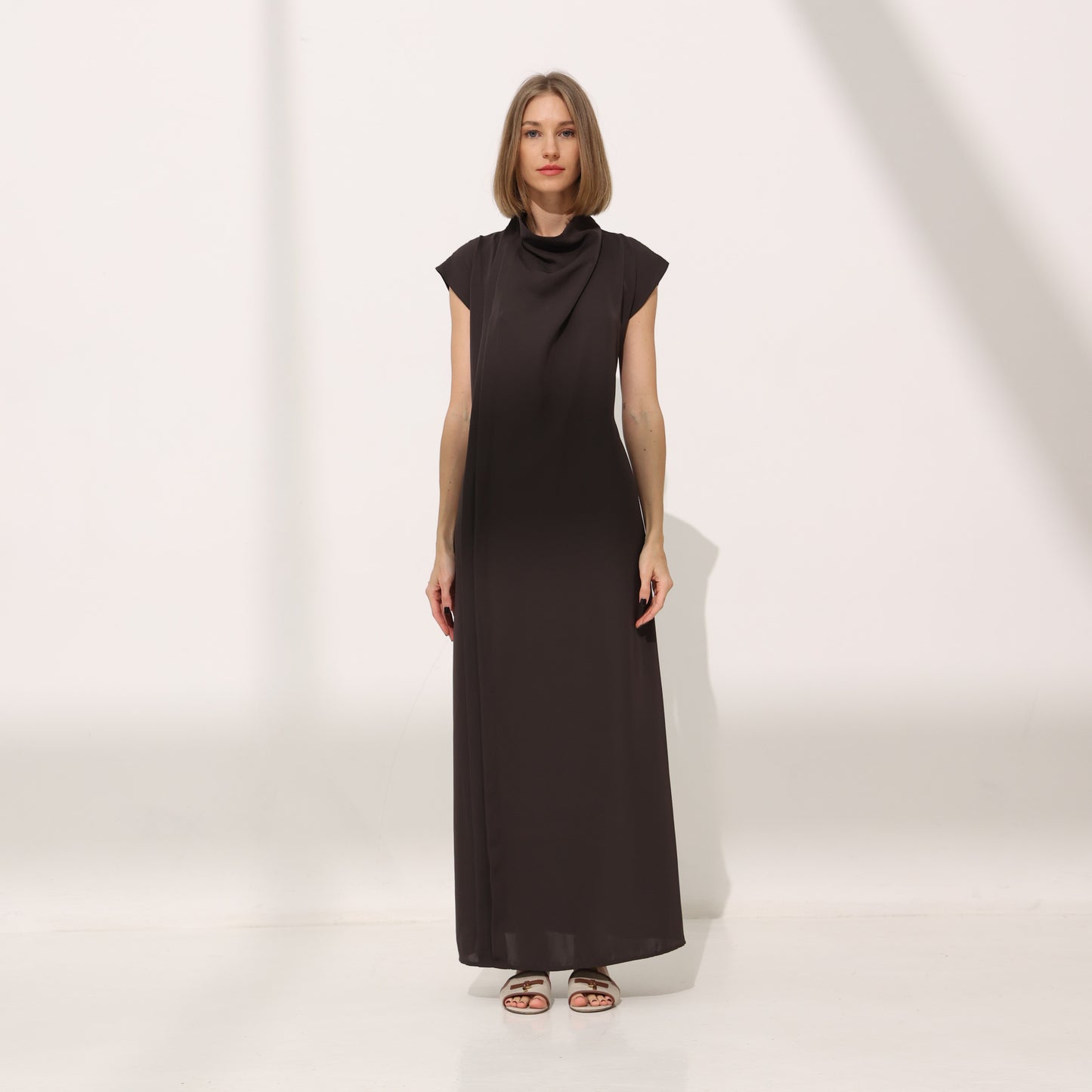 Curve dress | chocolate