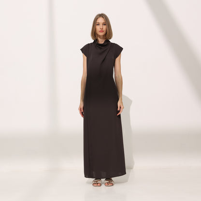 Curve dress | chocolate