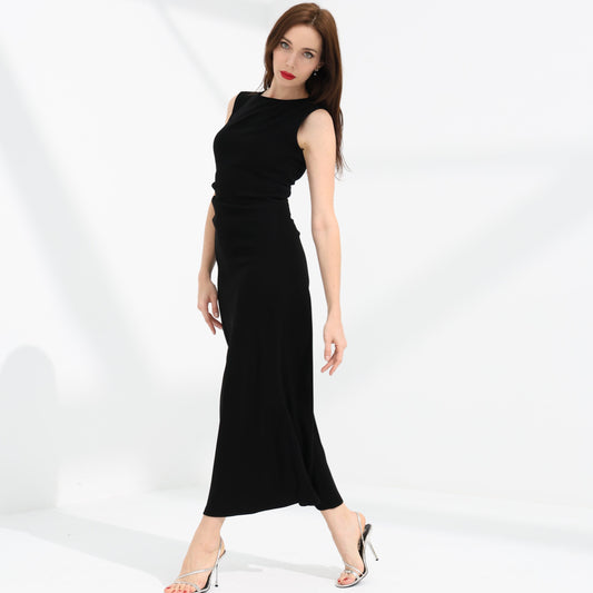 Minimal Waist Dress | فستان مخصّر ناعم
