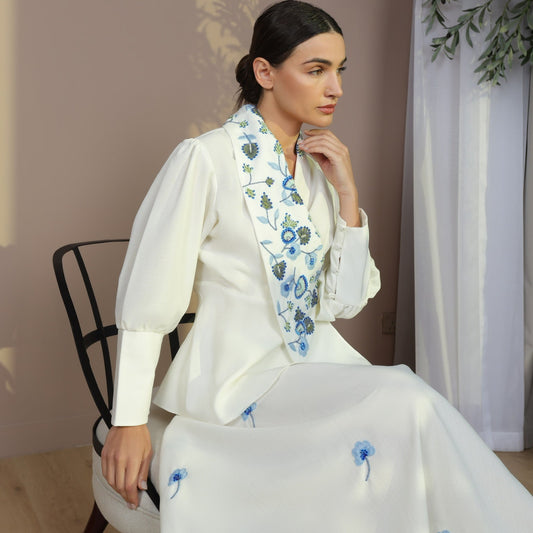 Liea Luxury Linen Skirt Set | طقم تنورة ليّا من اللينن الفاخر