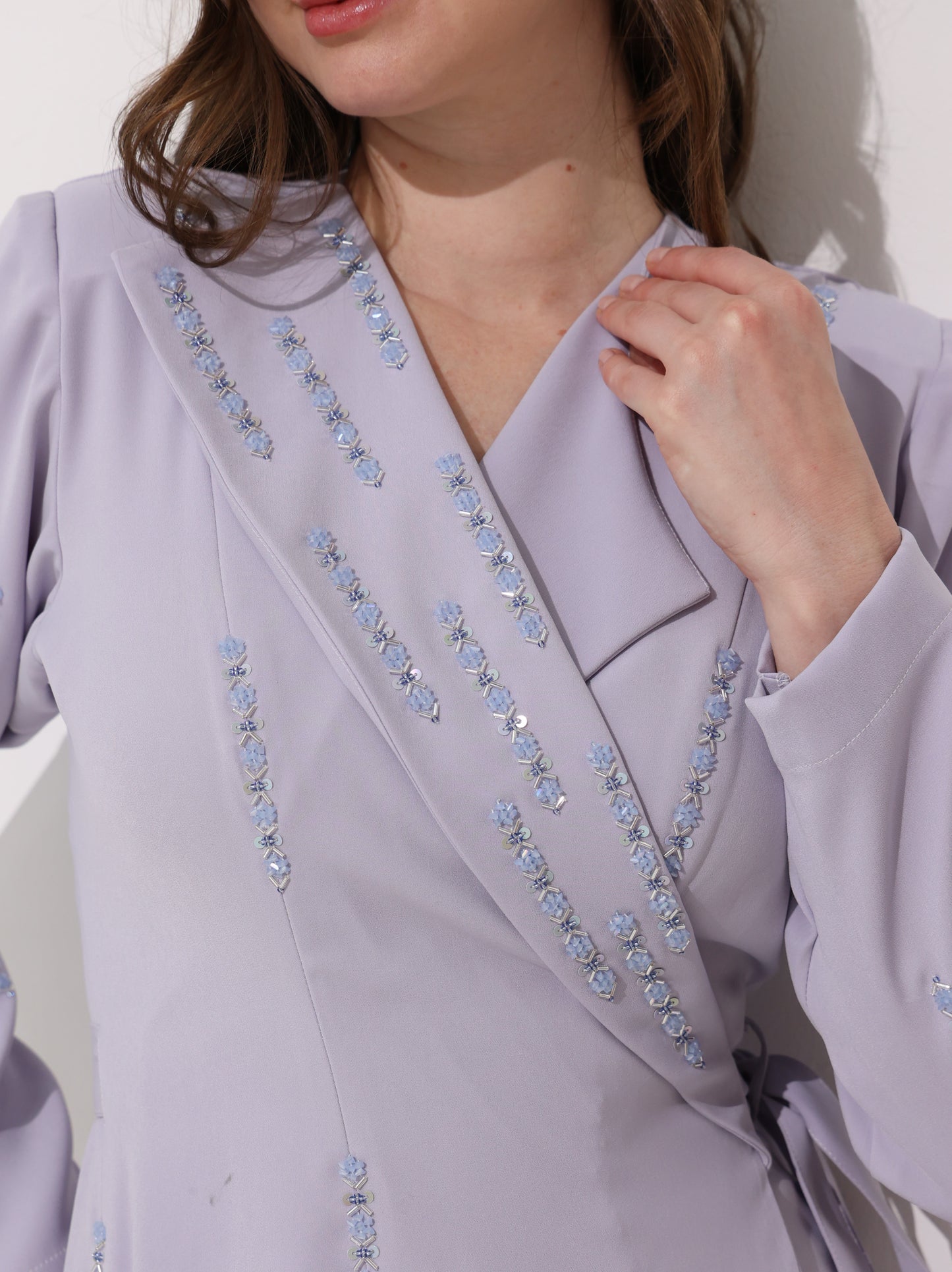 Lilac wrap dress