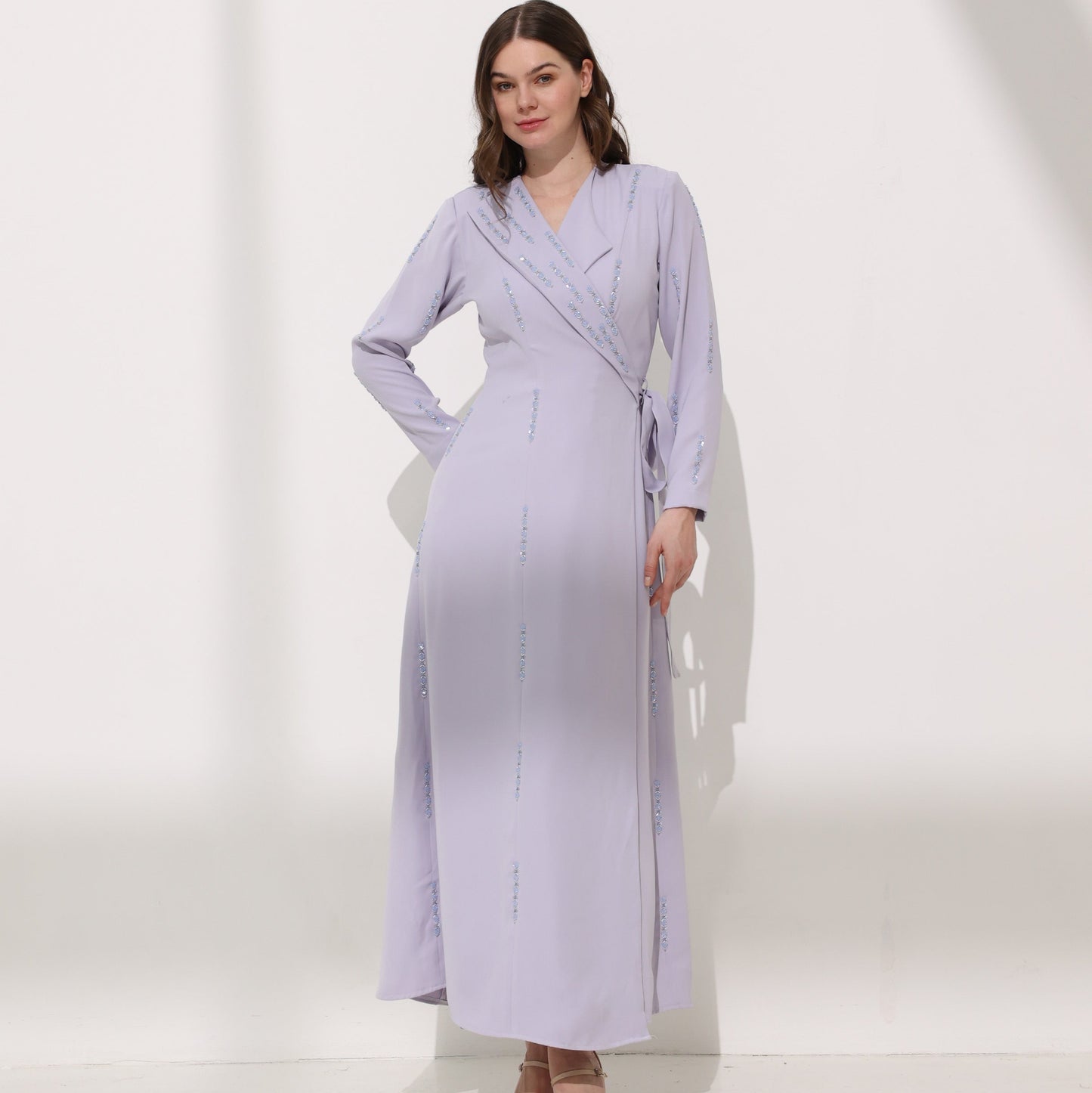 Lilac wrap dress