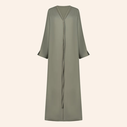 Mint green Flow Abaya | عباية فلو بالاخضر الفاتح