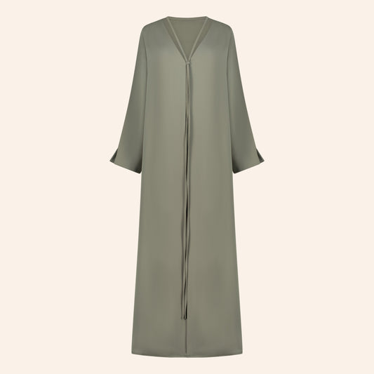 Mint green Flow Abaya | عباية فلو بالاخضر الفاتح