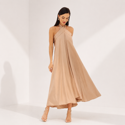 Soie Silk Skirt |  Biscuit