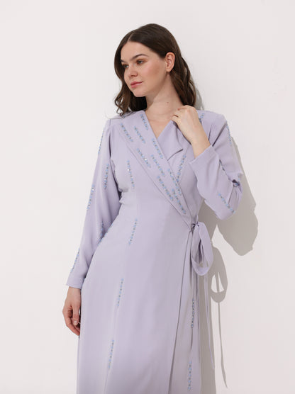 Lilac wrap dress