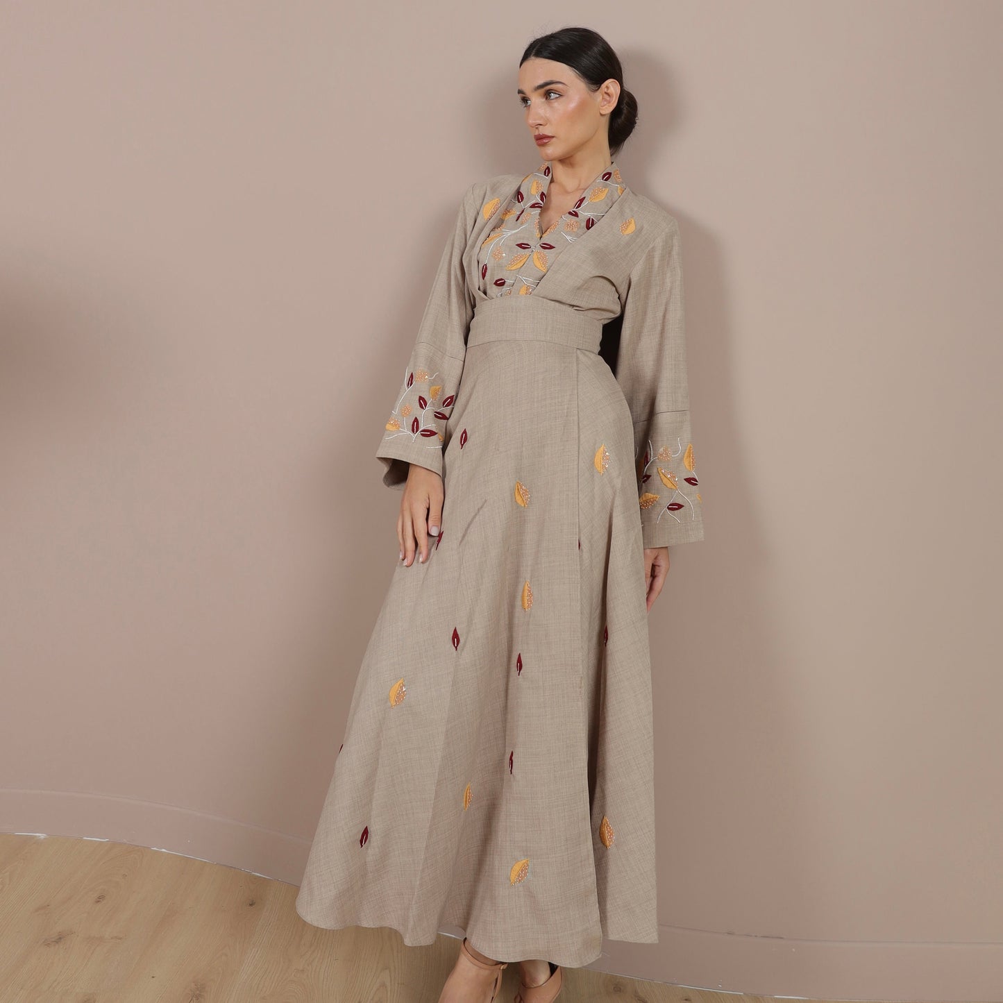 Kimono Linen Skirt Set | طقم تنورة كيمونو من اللينن