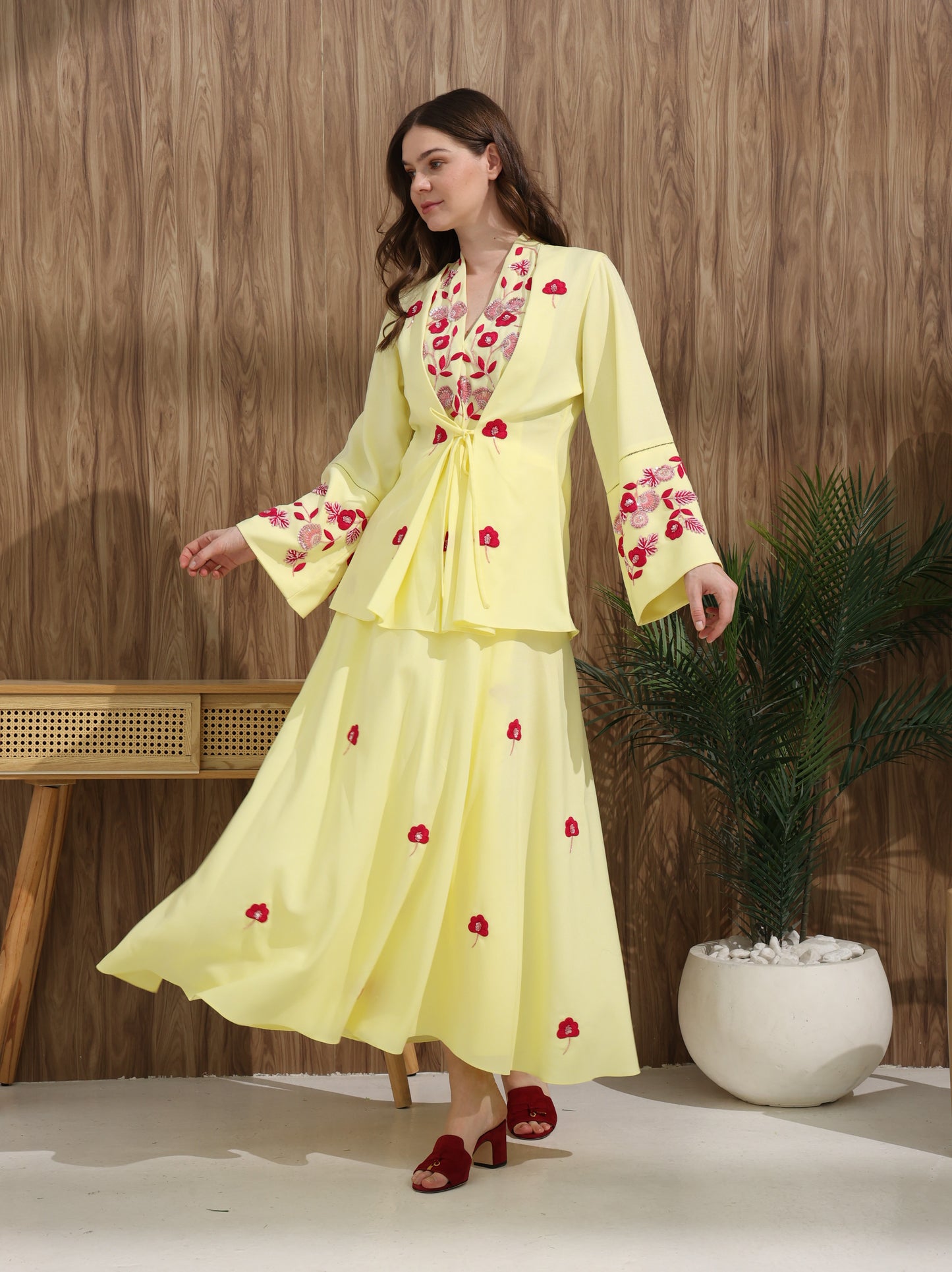 Kimono Set | طقم تنورة كيمونو