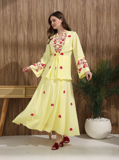 Kimono Set | طقم تنورة كيمونو