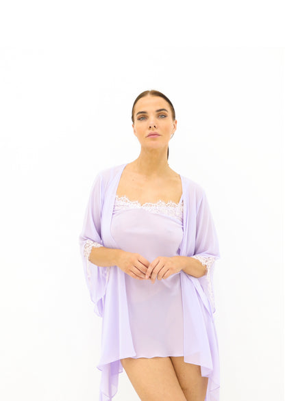 Chiffon mini slip - violet